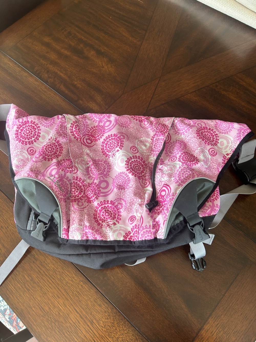 LL BEAN Pink Patterned cross body bag